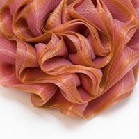 Éponge de loofah personnalisée en usine, 50g, en forme de fleur, rose, en maille, pour exfoliation, douche, bain, boule de lavage, éponge luffa
