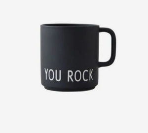 Gốm Vòng Matte mềm màu đen tùy chỉnh màu sắc ly cà phê với màu trắng biểu tượng tùy chỉnh văn bản quà tặng cá nhân sứ Tea Mug - Product Image 3