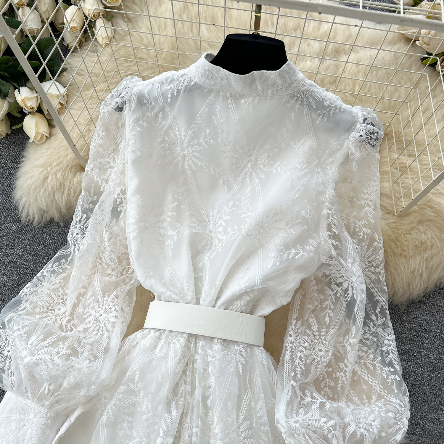 casual chiffon dresses for women Women's Summer Pleated Maxi Dress Wrap V Neck Ruffle Cap Sleeves Long Flowy Chiffon Dress With Belt Young Woman Dresses Womens Work Dress Casual Wrap