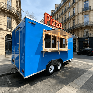 Street Food Cart Snack Mobile Truck Food Vintage Food Truck Outdoor Street Food Kiosk Fully Equipped Food Truck - Product Image 3