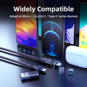 Cáp USB C 6 Trong 1 PD 60W Sạc Nhanh C Sang C Và Truyền Dữ Liệu Từ Tính - Product Image 5