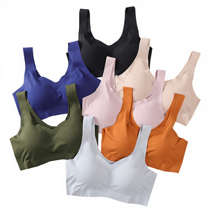 Reggiseno Sportivo Senza Cuciture di Quarta Generazione, Push-Up, Stile Gotico, Antiurto, Taglie Forti, per Yoga, Prodotto in Cina - Product Image 1