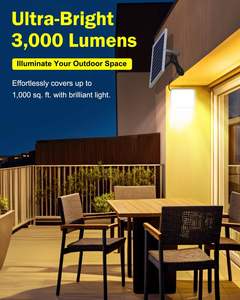 Projecteur solaire mural LED 40W IP65 étanche pour extérieur, super luminosité, haute performance, vente en gros - Product Image 4