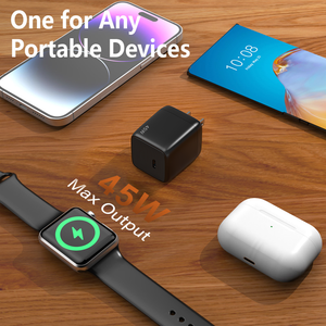 Nuevo cargador de portátil compacto de 45W de moda, cargador USB C mini portátil de carga rápida para iPhone, Samsung, Android, teléfono, tableta y portátil. - Product Image 5