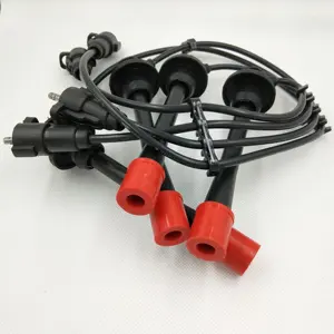 Juego de cables de bujía de piezas de automóviles de calidad original Cable de encendido 90919-22387 para Toyota