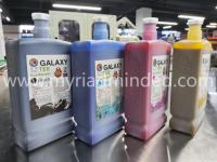 Tinta Eco Solvente Galaxy TEE de 2 Años de Duración, 1000 ml, CMYK para Impresoras Epson DX5 XP600 I3200 Roland Mimaki Mutoh, Resistente a la Decoloración UV en Exteriores