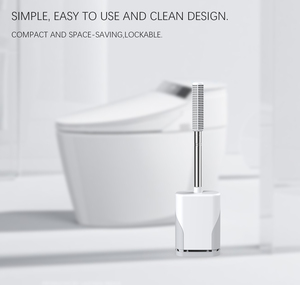 Set Spazzola WC in <span class=keywords><strong>Silicone</strong></span> con Supporto, Strumenti per la Pulizia del <span class=keywords><strong>Bagno</strong></span> in Acciaio Inossidabile, Spazzole per WC in <span class=keywords><strong>Silicone</strong></span> - Product Image 3