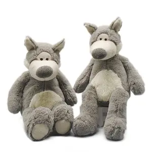 Plush Grey Wolf Toy in High Quality Stuffed Dog Toy or Customization
