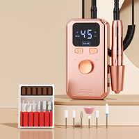 Ponceuse à ongles électrique sans fil à fixation lombaire avec lampe UV intégrée