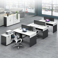 Meuble de bureau de direction, combinaison de mobilier de bureau, cloison de bureau, table d'ordinateur simple, bureau financier convertible