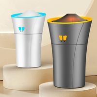 Humidificateur de méduse à commande vocale à deux pulvérisations 2 en 1 humidificateur dynamique à brume fraîche H20 280ml diffuseur d'humidificateur de voiture