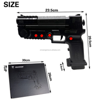 XGUNNER Recoil Lightgun avec bouton Adaptateur sans fil 2.4G pour PC PS3 Console Jeu de tir Simulateur de jeu Machine Arcade TV