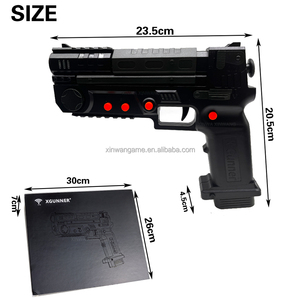 XGUNNER Pistola con Rinculo e Pulsante, Adattatore Wireless 2.4G per PC, Console PS3, Simulatore di <span class=keywords><strong>Giochi</strong></span> di Tiro, Macchina Arcade TV - Product Image 4