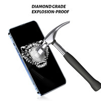 Protection d'écran en verre trempé anti-lumière bleue 9H ultra-mince 0,33 mm, étanche, anti-traces de doigts, anti-explosion pour téléphone portable