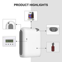 Diffuseur d'arômes sans eau à piles de 200 ml, diffuseur d'huiles essentielles Bluetooth, machine à parfum murale pour hôtel, spa, maison