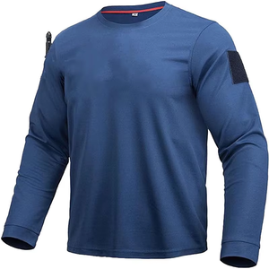 DF25 T-shirt tactique en maille pour hommes, entraînement sportif extérieur, anti-UV, séchage rapide, évacuation de l'humidité, léger, haut de gamme pour le travail en extérieur, vente en gros - Product Image 3