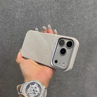 Coque de téléphone magnétique en flanelle tendance pour iPhone 18 ProMax, protection intégrale anti-chute
