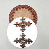 Autocollant personnalisé avec n'importe quel logo, design traditionnel éthiopien pour la décoration Habesha