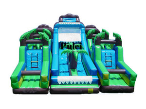 Tất Cả Các Chướng Ngại Vật Bơm Hơi Nhỏ Gọn Lớn Nhất Thách Thức All Star Khóa Chướng Ngại Vật Dốc Đứng Bơm Hơi Với Combo Trượt Bouncer - Product Image 6