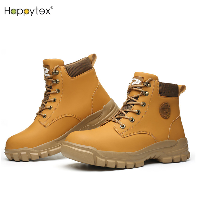 Wholesale Unisex Men Labor Footwear Work Boots Large Protective Anti-smashing Anti Puncture Man Safety Shoe With Steel Toe