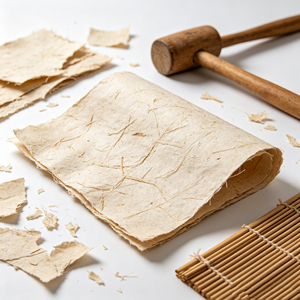Premium Artisan Dried Mulberry Paper Great For High End Antique Stationery Luxury Gift Box Wrap And Premium Handcraft Packaging - Product Image 1