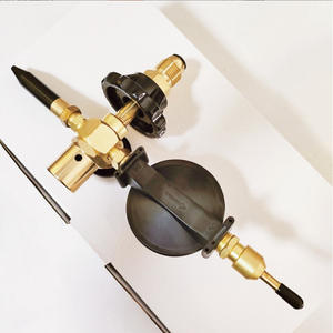 Régulateur de pression et réducteur d'hélium tout en cuivre avec manomètre pour gonfleur de ballons de commerce extérieur - Product Image 2