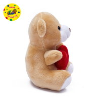Jouets en peluche en forme de cœur d'amour très vendus, petits ours en peluche pour enfants, jouets en peluche pour mariage, fête d'anniversaire