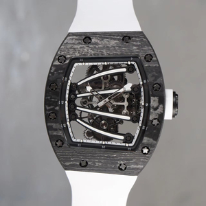 Nuevo Reloj de Hombre de Diseño Moderno con Correa de Goma y Caja de Fibra de Carbono Negra, Reloj Mecánico de Alta Gama - Product Image 1