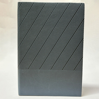 Cuaderno A5 de Tapa Dura de PU con Grabado Diagonal, 100 Hojas, Borde Pulverizado y Colgante, Ideal para Regalo Corporativo