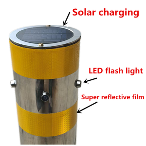 Paslanmaz çelik açık park baba anti-çarpışma trafik yol dik kutup bariyer LED ışık mühendis sınıf IP10 - Product Image 4