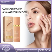 Fond de Teint Liquide Thermique Imperméable Effet Bonne Mine Naturel Hydratant Non-Blanchissant Dissimule les Imperfections 30ml