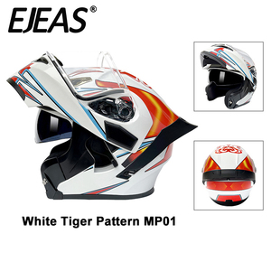<span class=keywords><strong>Casque</strong></span> de <span class=keywords><strong>moto</strong></span> de course rabattable OEM, état neuf, double visière, ABS, doublure amovible et lavable - Product Image 1