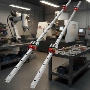 DB Wholesale HSR15 Riel Lineal de 1500mm, 2 Piezas, Bloques de Rodamiento Cuadrados 4X de 15mm, Soporte para Industrias CNC - Product Image 2