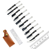 Couteau de poche G10 multifonctionnel avec porte-clés, outil EDC portable, coupe-boîte, couteau pliant pour ouverture de colis, vente en gros OEM