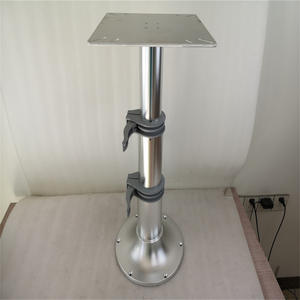 Base de Mesa de Comedor Ajustable de 3 Niveles de Aluminio Resistente (335-685 mm) Accionada Neumáticamente para Autocaravanas Marinas - Product Image 2