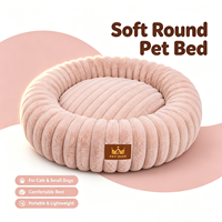 Lit pour animaux de compagnie de luxe en peluche, multi-tailles, doux, chaud, anti-anxiété, pour chiens et chats de petite et moyenne taille, pour la maison et l'intérieur