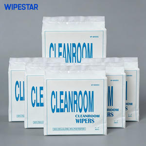 WIPESTAR Paños de Limpieza Blancos para Cuartos Limpios, Lentes Ópticas de Laboratorio, 56gsn, 300 Unidades, Paños de Limpieza Suaves Sin Polvo, 9"X9", Papel No Tejido - Product Image 1