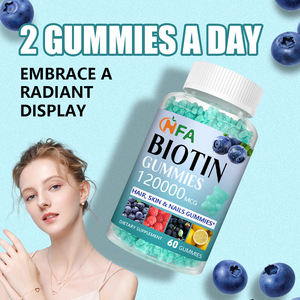 กัมมี่ไบโอตินติดฉลากส่วนตัวพร้อมผลิตภัณฑ์เสริมสุขภาพเพิ่มความเงางามให้เส้นผม - Product Image 5