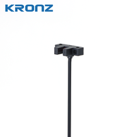 Sensor Fotoelektrik KRONZ Output Ganda 1.2x0.8mm Objek Buram 5mm Tetap Buram 5~24VDC Slot Indikator LED Perlindungan IP67