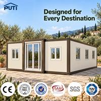 Maison préfabriquée extensible, maison modulaire de 20 pieds, 30 pieds, 40 pieds pour habitation résidentielle et vacances