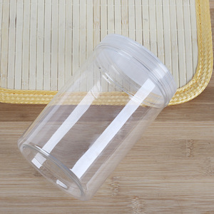 Plastic Storage Jars 10cm Transparent Airtight For Grains Dried Fruits Honey Kitchen Food Containers Pet Material - Product Image 2