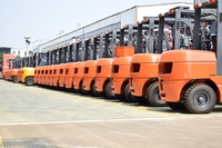 Chariot élévateur diesel Mitsubishi FD30NT à mât triplex, capacité de 3 tonnes, certifié ISO, chariot à palettes