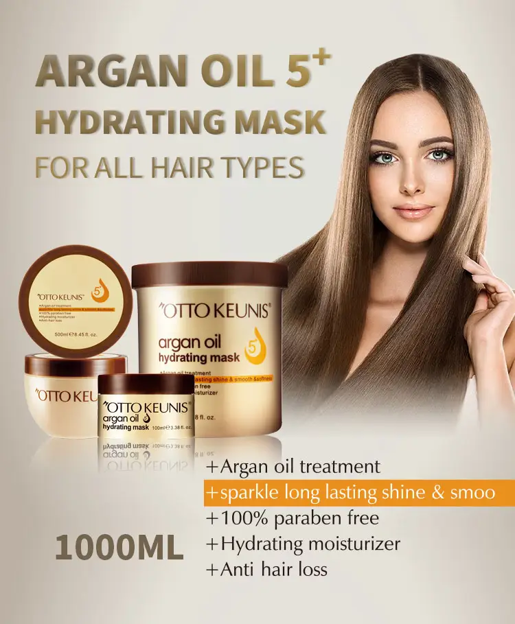 Manufacturers Organic Hydrating Collagen Hair Treatment Argan Oil Hair Care Mask