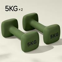 Haltères carrés en fonte avec revêtement PVC souple antidérapant pour bras, épaules, Pilates, équipement de fitness à domicile, ensemble d'haltères d'exercice