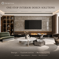 George Group Solusi Satu Atap Desain Interior 3D Kustom dan Manufaktur untuk Vila Apartemen Hotel Restoran