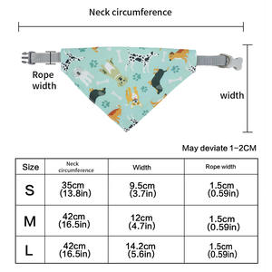 Nouveautés : Bandanas personnalisés imprimés avec des dessins animés, design carré, accessoires pour animaux de compagnie, bandanas tendance pour chiens et chats - Product Image 3