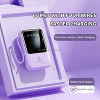 Nouvelle batterie externe portable 10000 mAh 2025, chargeur de batterie externe, sortie 10 W, IP Android, câbles inclus, batterie externe 10000 mAh