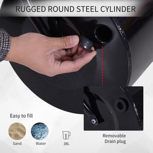 <span class=keywords><strong>Rouleau</strong></span> de pelouse manuel en acier rempli d'<span class=keywords><strong>eau</strong></span> durable robuste pour <span class=keywords><strong>gazon</strong></span> de jardin 38L - Product Image 4