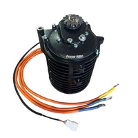 Kits de conversion de moteur central QS 138-C 70H V3 72V3000W 100KPH avec contrôleur Fardriver ND72680 et écran DKD pour motos