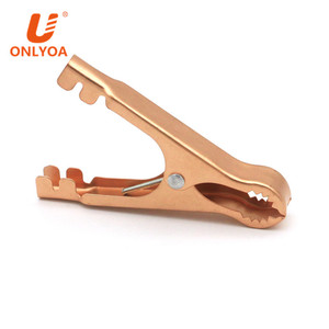 Pince Crocodile à <span class=keywords><strong>batterie</strong></span> en cuivre plaqué métal, 20 pièces, 80mm, 50A, ouverture, 25mm, Terminal, pince Crocodile - Product Image 2